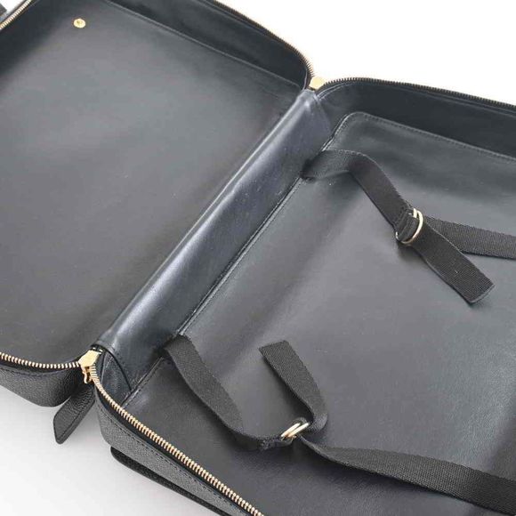 Chanel Caviar Skin Turn Lock Here Mark Business Bag Briefcase Black - Picture 5 of 8